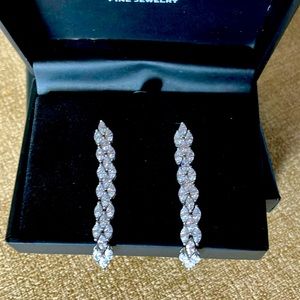 Swarovski crystal earrings Rhodium